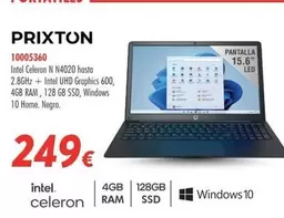 Oferta de Prixton - Portátil 10005360 I por 249€ en Zbitt