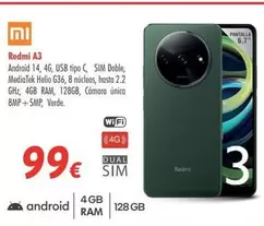 Oferta de Xiaomi - Redmi A3 por 99€ en Zbitt