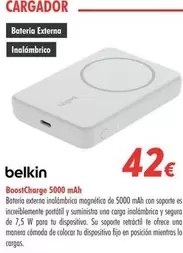 Oferta de Belkin - BoostCharge 5000 Mah por 42€ en Zbitt