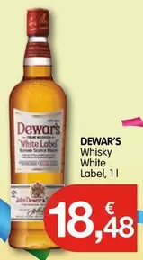 Oferta de Dewar's - Whisky White Label por 18,48€ en CashDiplo