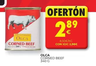 Oferta de Olca - Corned Beef por 2,89€ en CashDiplo