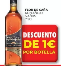 Oferta de Flor de Caña - Ron Añejo 5 Años por 1€ en CashDiplo