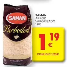 Oferta de Saman - Arroz Vaporizado por 1,19€ en CashDiplo