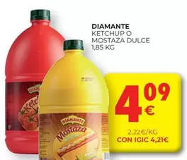 Oferta de Diamante - Ketchup O Mostaza Dulce por 4,09€ en CashDiplo