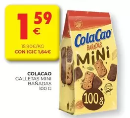 Oferta de Cola Cao - Galletas Mini Banadas por 1,59€ en CashDiplo