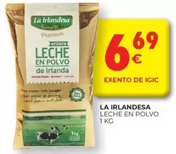 Oferta de La Irlandesa - Leche En Polvo por 6,69€ en CashDiplo