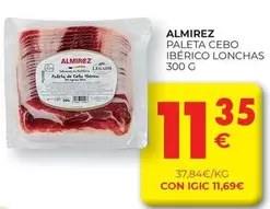 Oferta de Almirez - Paleta Cebo Iberico Lonchas por 11,35€ en CashDiplo