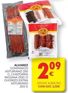 Oferta de Compango Asturiano 250 G, Chistorra Riojana 210 G O Chorizo Extra por 2,09€ en CashDiplo