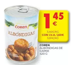 Oferta de Coren - Albondigas De Carne por 1,45€ en CashDiplo