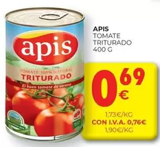 Oferta de Apis - Tomate Triturado por 0,69€ en CashDiplo