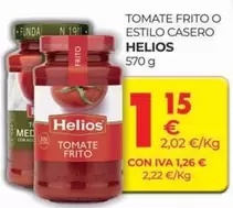 Oferta de Helios - Tomate Frito O Estilo Casero por 1,15€ en CashDiplo