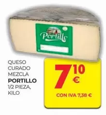 Oferta de Portillo - Queso Curado Mezcla por 7,18€ en CashDiplo