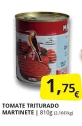 Oferta de Martinete - Tomate Triturado por 1,75€ en Supermercados MAS