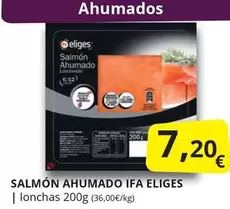 Oferta de Ifa Eliges - Salmón Ahumado por 7,2€ en Supermercados MAS