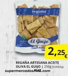 Oferta de El Guijo - Regana Artesana Aceite Oliva por 2,25€ en Supermercados MAS