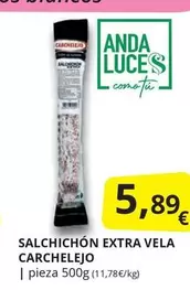 Oferta de Carchelejo - Salchichon Extra Vela por 5,89€ en Supermercados MAS