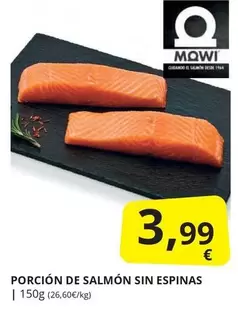 Oferta de Porcion De Salmón Sin Espinas por 3,99€ en Supermercados MAS