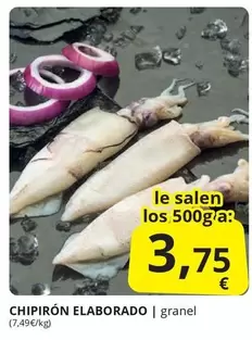 Oferta de Chipirón Elaborado por 3,75€ en Supermercados MAS