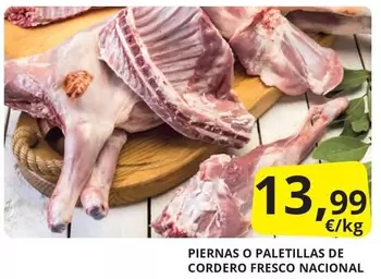 Oferta de Piernas O Paletillas De Cordero Fresco Nacional por 13,99€ en Supermercados MAS