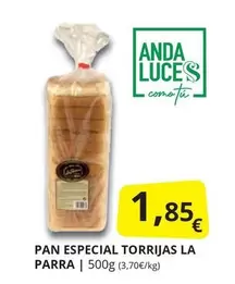 Oferta de Anda - Pan Especial Torrjas por 1,85€ en Supermercados MAS