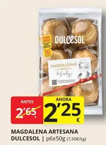 Oferta de Dulcesol - Magdalenas Artesana por 2,25€ en Supermercados MAS