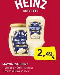 Oferta de Heinz - Mayonesa por 2,49€ en Supermercados MAS