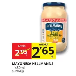 Oferta de Hellmann's - Mayonesa por 2,65€ en Supermercados MAS