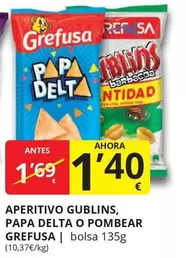 Oferta de Grefusa - Aperitivo Gublins, Papa Delta O Pombear por 1,4€ en Supermercados MAS