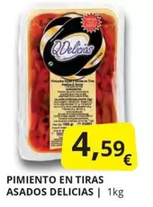 Oferta de Delicias - Pimiento En Tiras Asados por 4,59€ en Supermercados MAS