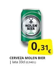 Oferta de Molen bier - Cerveza Bier por 0,31€ en Supermercados MAS