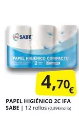 Oferta de Ifa sabe - Papel Higienico 2C por 4,7€ en Supermercados MAS