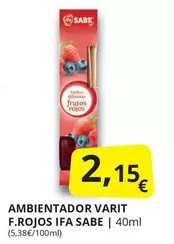 Oferta de Ifa sabe - Ambientador Varit F.Rojos por 2,15€ en Supermercados MAS