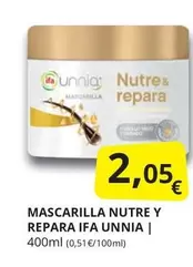 Oferta de Ifa unnia - Mascarilla Nutre Y Repara por 2,05€ en Supermercados MAS