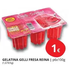 Oferta de Reina - Gelatina Gelli Fresa por 1€ en Supermercados MAS