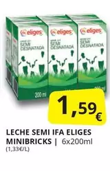 Oferta de Ifa Eliges - Ifa Leche Semi Ifa por 1,59€ en Supermercados MAS