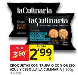 Oferta de Croquetas Con Trufa O Con Queso Azul Y Cebolla por 2,99€ en Supermercados MAS