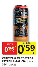 Oferta de Estrella Galicia - Cerveza 0.0% Tostada por 0,59€ en Supermercados MAS