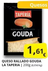 Oferta de La Taperia - Queso Rallado Gouda por 1,61€ en Supermercados MAS