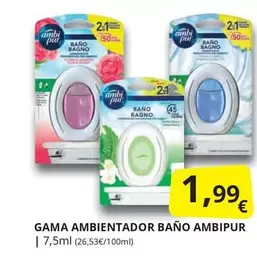 Oferta de Ambi Pur - Ambientador Bano por 1,99€ en Supermercados MAS