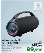 Oferta de Vieta - Altavoz Portatil Pro por 99,99€ en El Corte Inglés