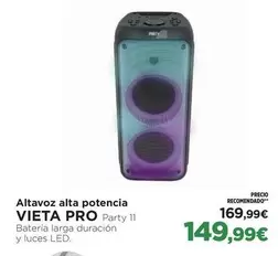 Oferta de Vieta - Altavoz Alta Potencia por 149,99€ en El Corte Inglés