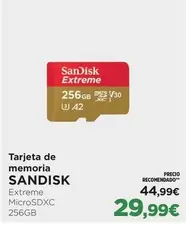 Oferta de Sandisk - Tarjeta De Memoria por 29,99€ en El Corte Inglés