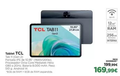 Oferta de TCL - Tablet por 169,99€ en El Corte Inglés