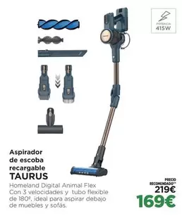 Oferta de Taurus - Aspirador De Escoba Recargable por 169€ en El Corte Inglés