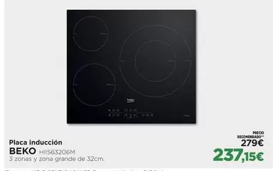 Oferta de Beko - Placa Induccion por 237,15€ en El Corte Inglés