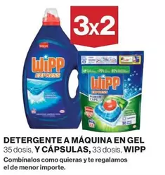 Oferta de Wipp - Detergente A Maquina En Gel en El Corte Inglés