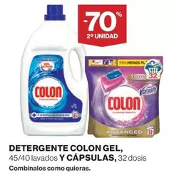 Oferta de Colon - Detergente Gel, Y Capsulas en El Corte Inglés