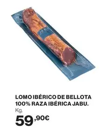 Oferta de Bellota - Lomo Ibérico De  100% Raza Ibérica Jabu. por 59,9€ en El Corte Inglés