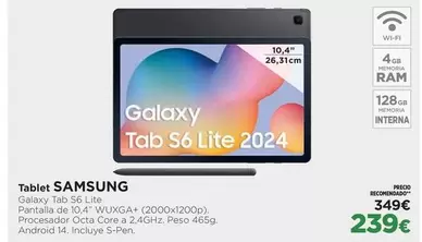 Oferta de Ram - Tablet por 239€ en El Corte Inglés