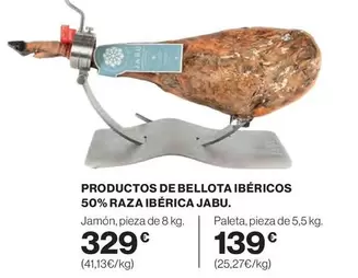 Oferta de Jabu - Productos De Bellota Ibéricos 50% Raza Ibérica por 329€ en El Corte Inglés